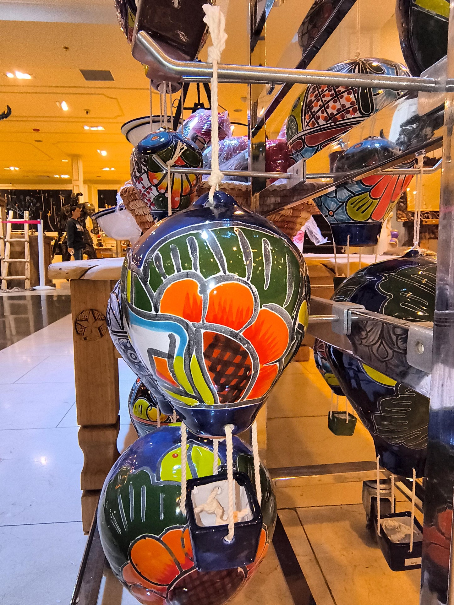 Talavera Hot Air Balloon Décor – Handmade in Mexico, 7 All Tribes Treasures
