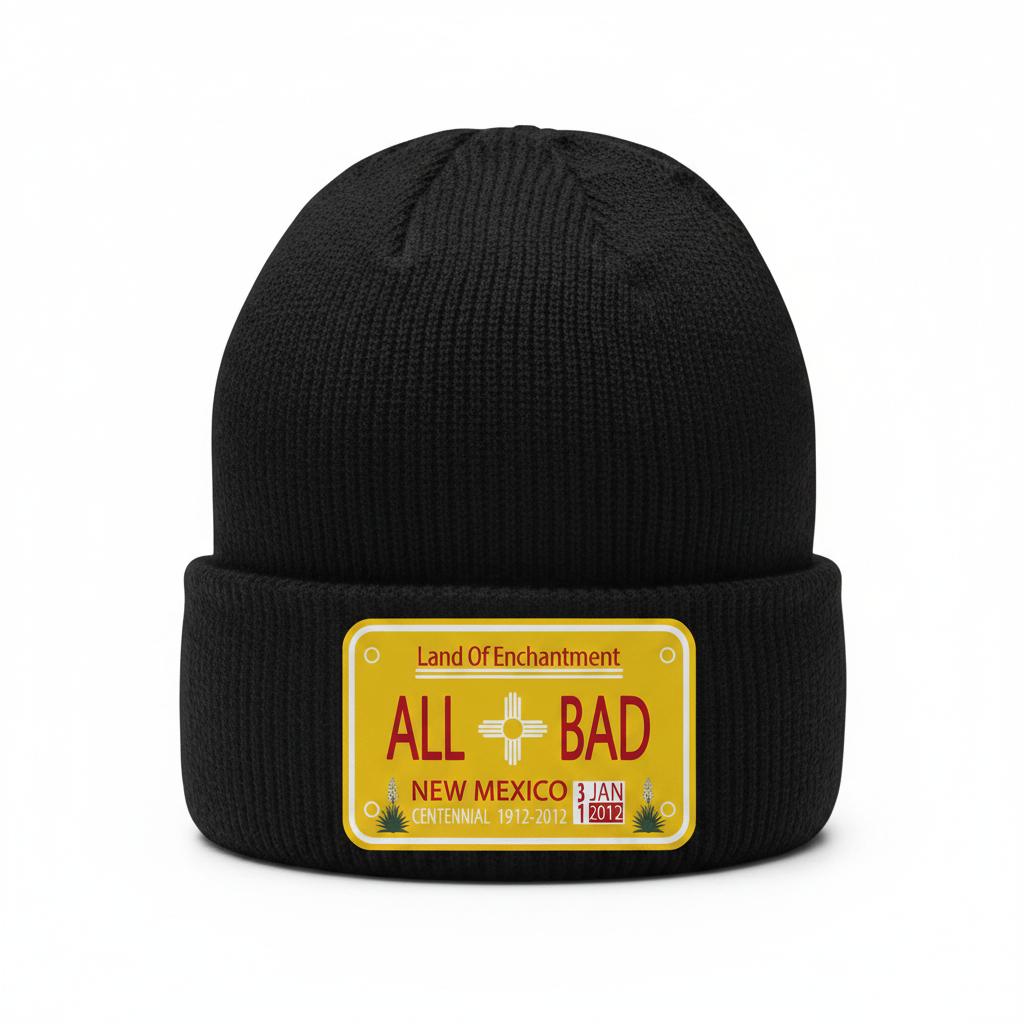 Black Beanie - All Bad Yellow