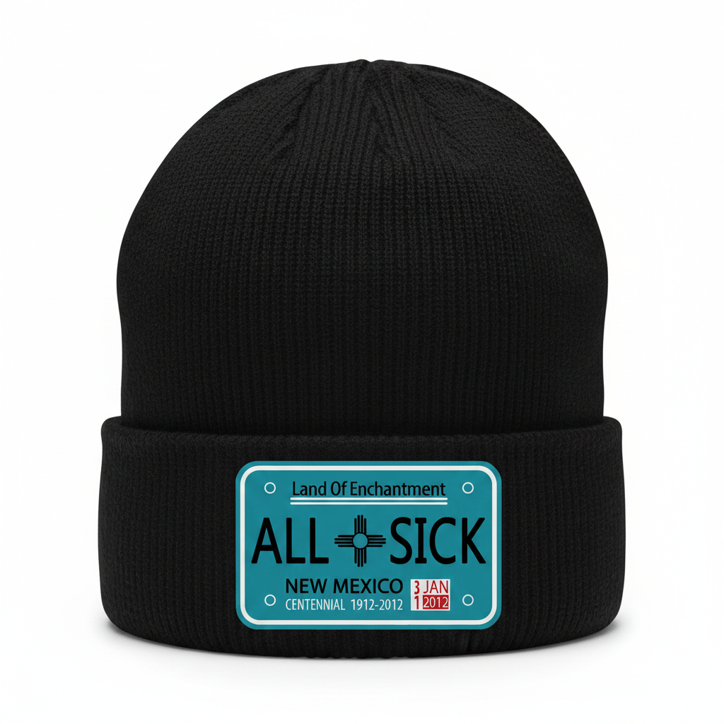 Black Beanie - All Sick
