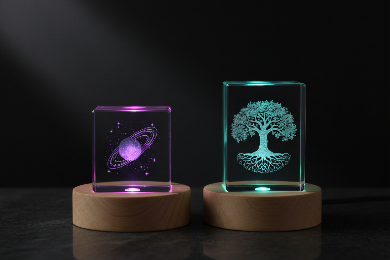Both sizes on Medium RGB LED Bases