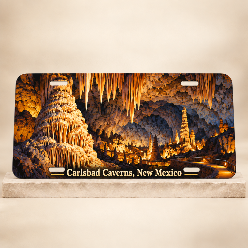 Carlsbad Caverns, New Mexico plate