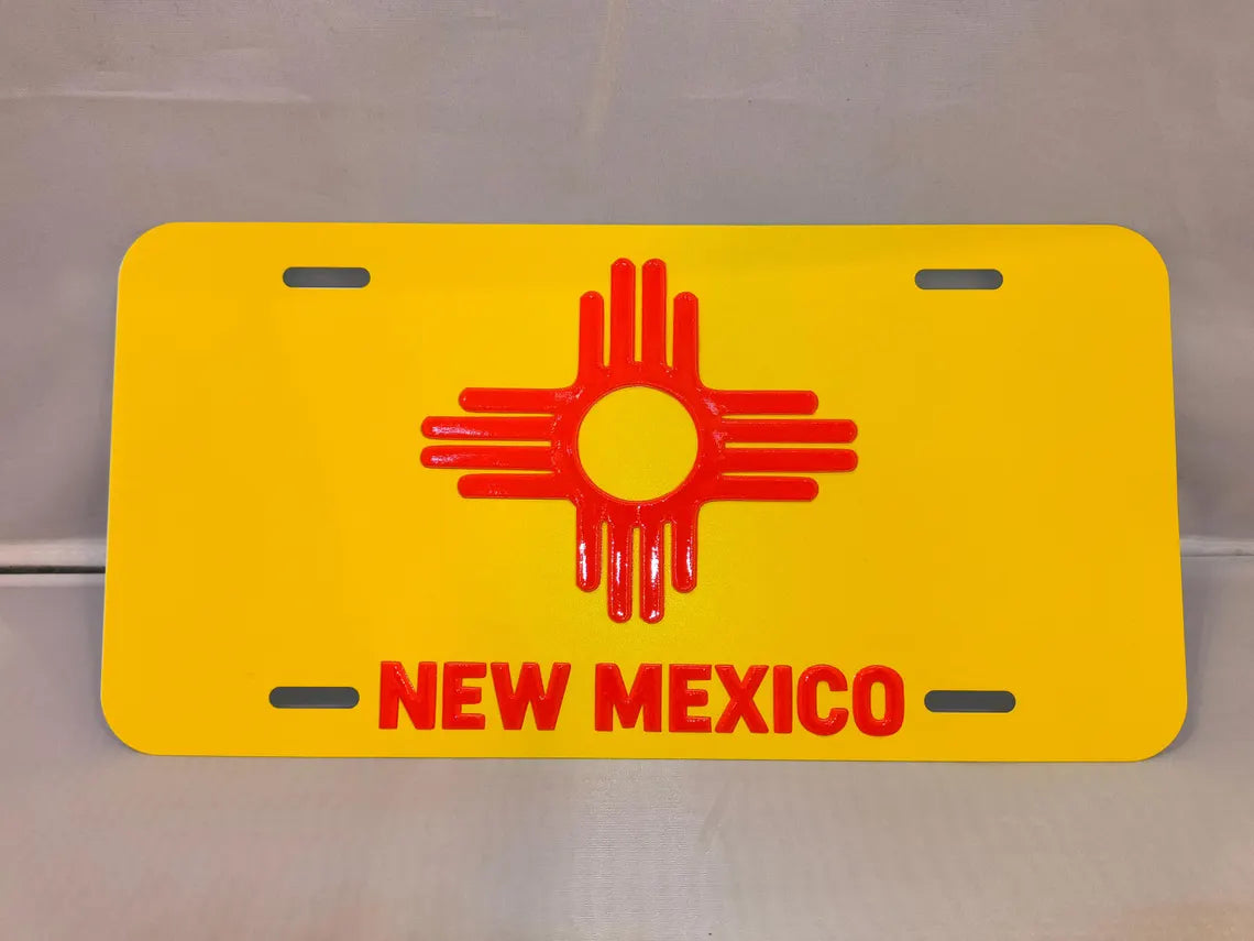 Custom Aluminum License Plate – Personalized 12 × 6 UV Print - 6 Styles/Finishes