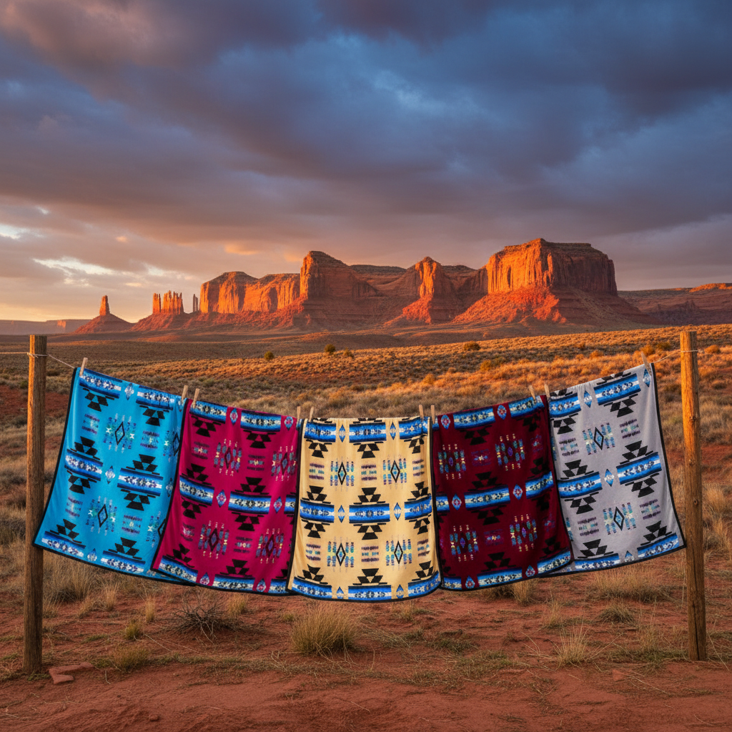 Storm Pattern Baby / Throw Blanket – Reversible 40 x 60