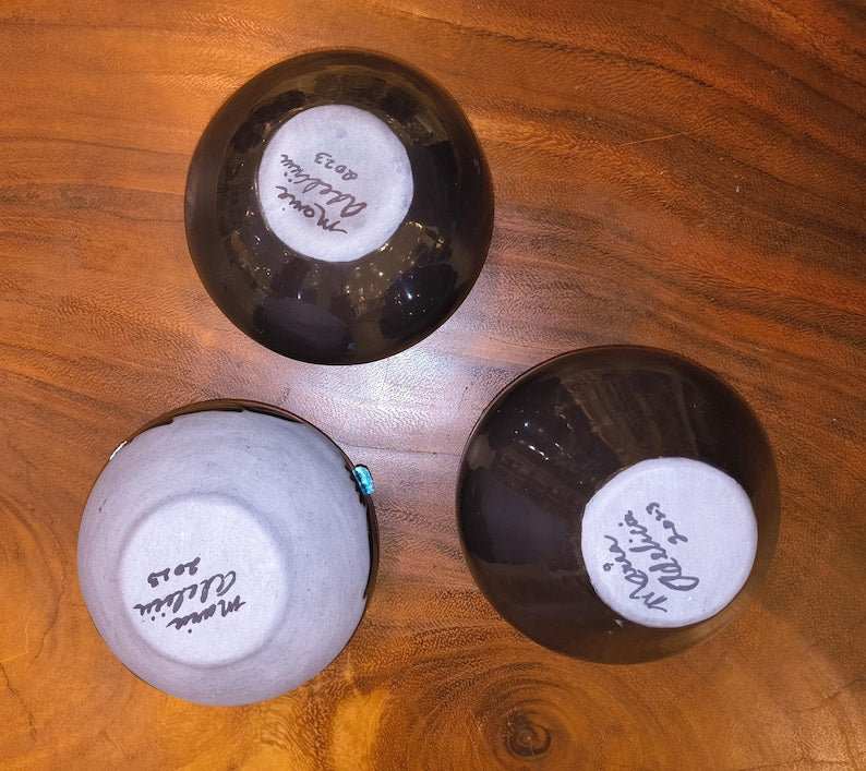 Maria Adelicia Black Pottery – 2023 Collection | Butterfly, Bear Claw, or Feather Design