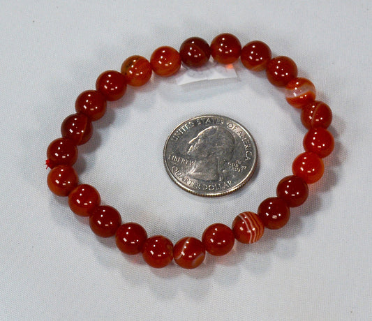 Carnelian Stretch Bracelet for Healing and Energy All Tribes Treasures