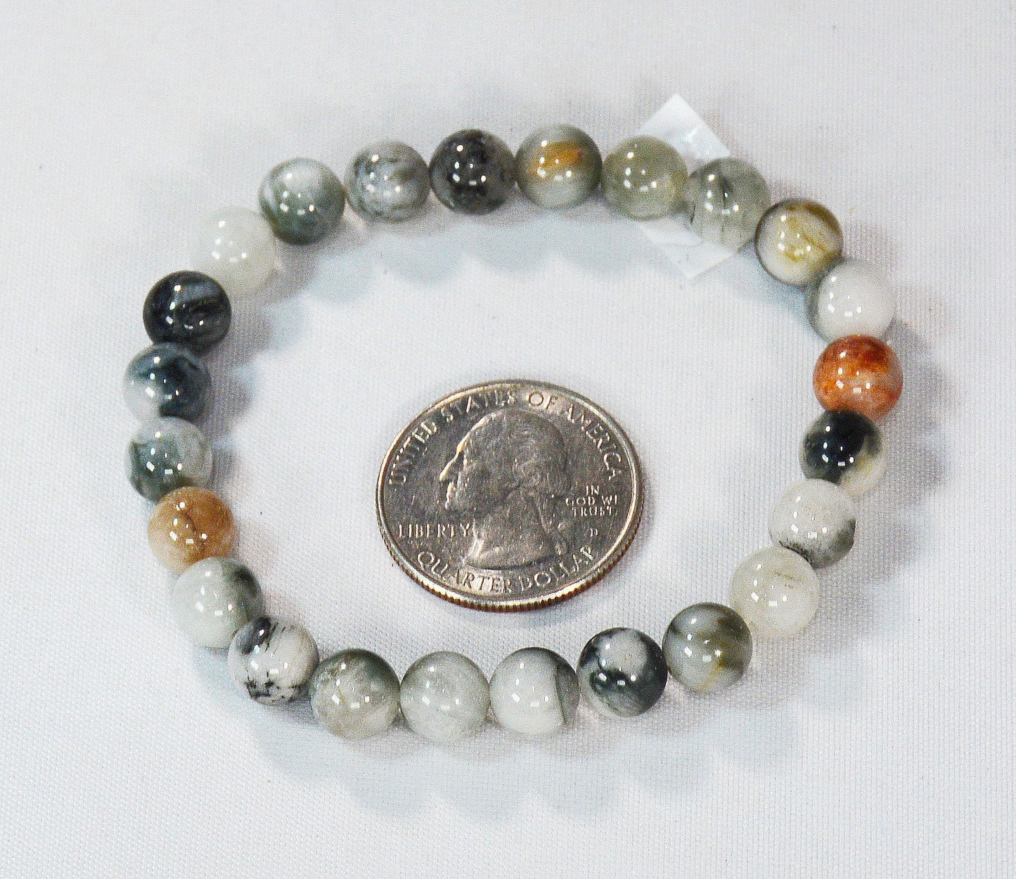 8mm Round Bead Moonstone Stretch Bracelet – Healing Stone Jewelry