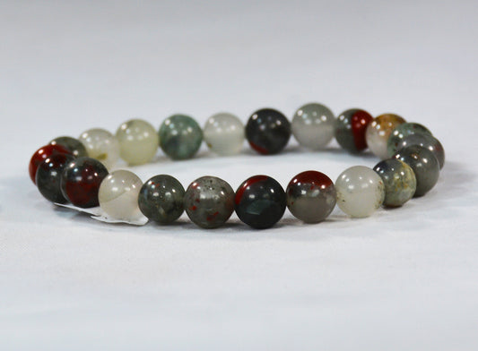 8mm African Bloodstone (Setonite) Stretch Bracelet – Healing Stone Jewelry