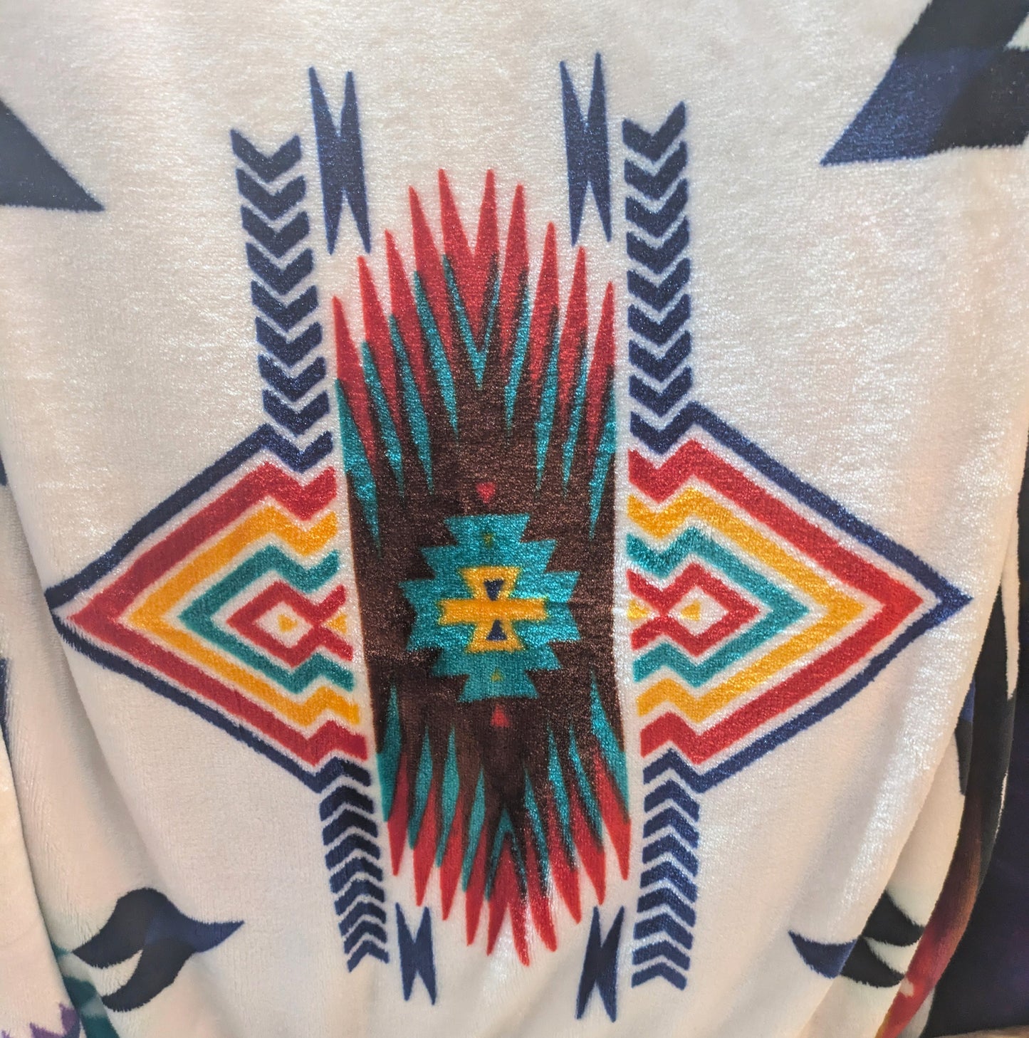 Native American Tribal Reversible QUEEN Blanket All Tribes Treasures