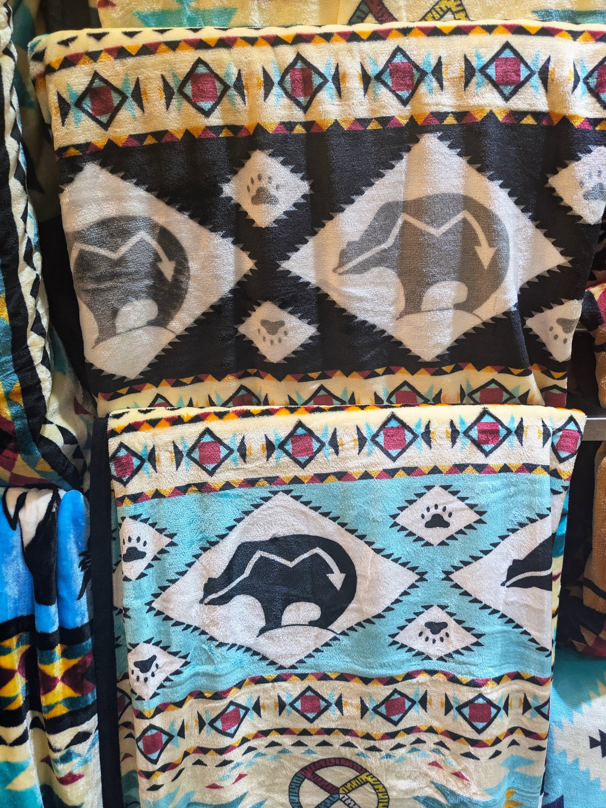 Native American Tribal Blanket QUEEN – Reversible, 2-Ply All Tribes Treasures