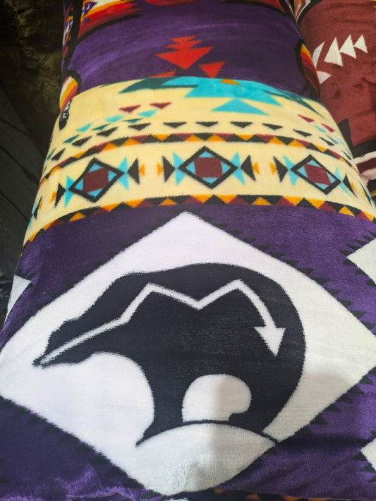 Native American Tribal KING Size Blanket - Reversible Design All Tribes Treasures