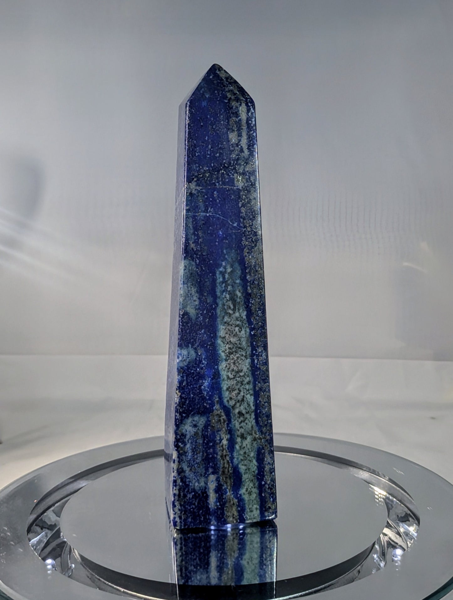 Large Natural High-Quality Lapis Lazuli Tower Point – 4 Edges Obelisk | Metaphysical Crystal Healing Energy - 1 of 3 Similar or better.