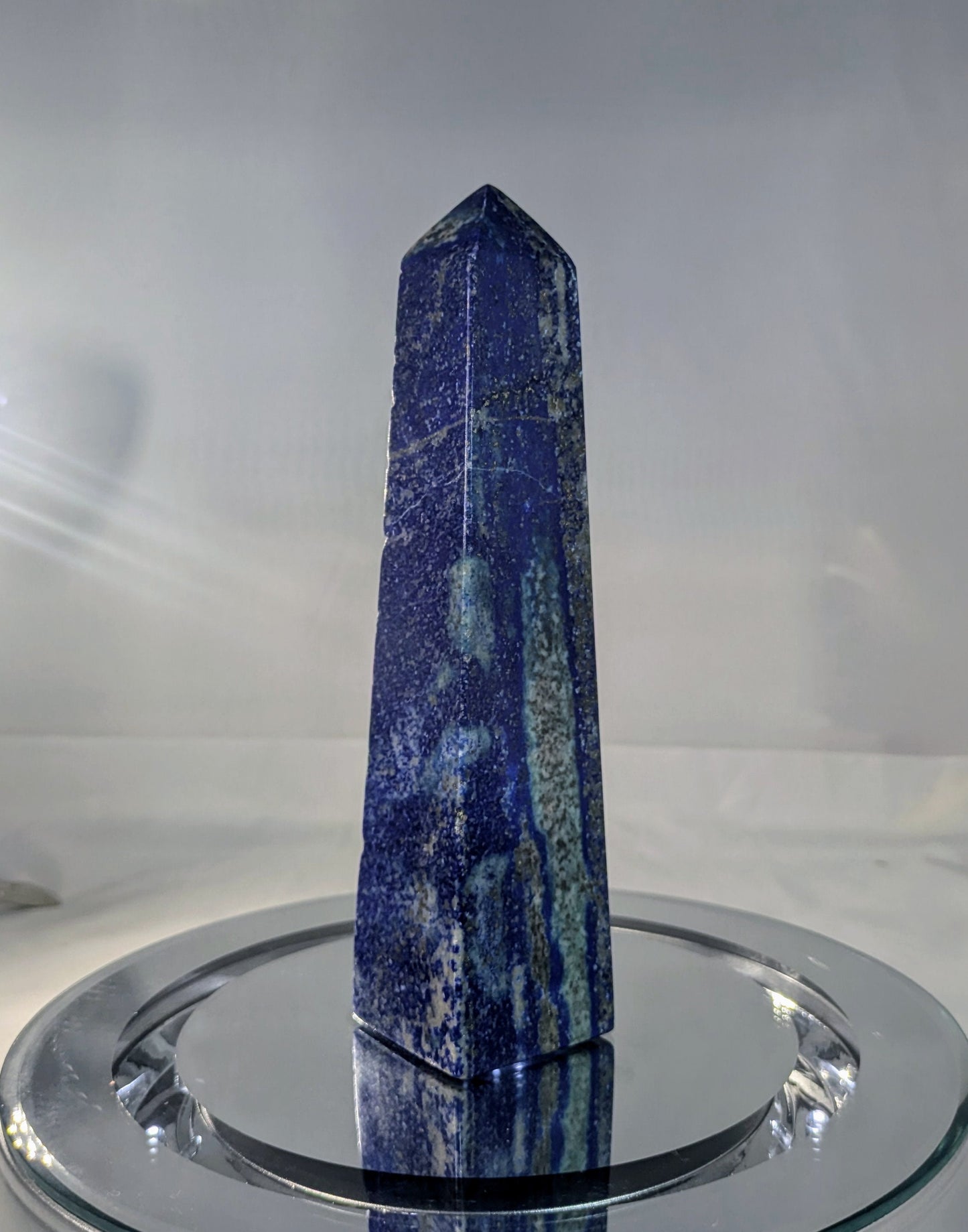 Large Natural High-Quality Lapis Lazuli Tower Point – 4 Edges Obelisk | Metaphysical Crystal Healing Energy - 1 of 3 Similar or better.