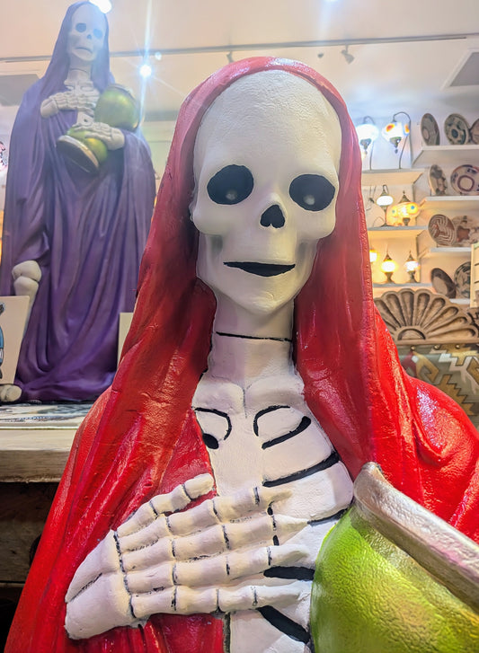 Santa Muerte Resin Statue New Mexico Style All Tribes Treasures