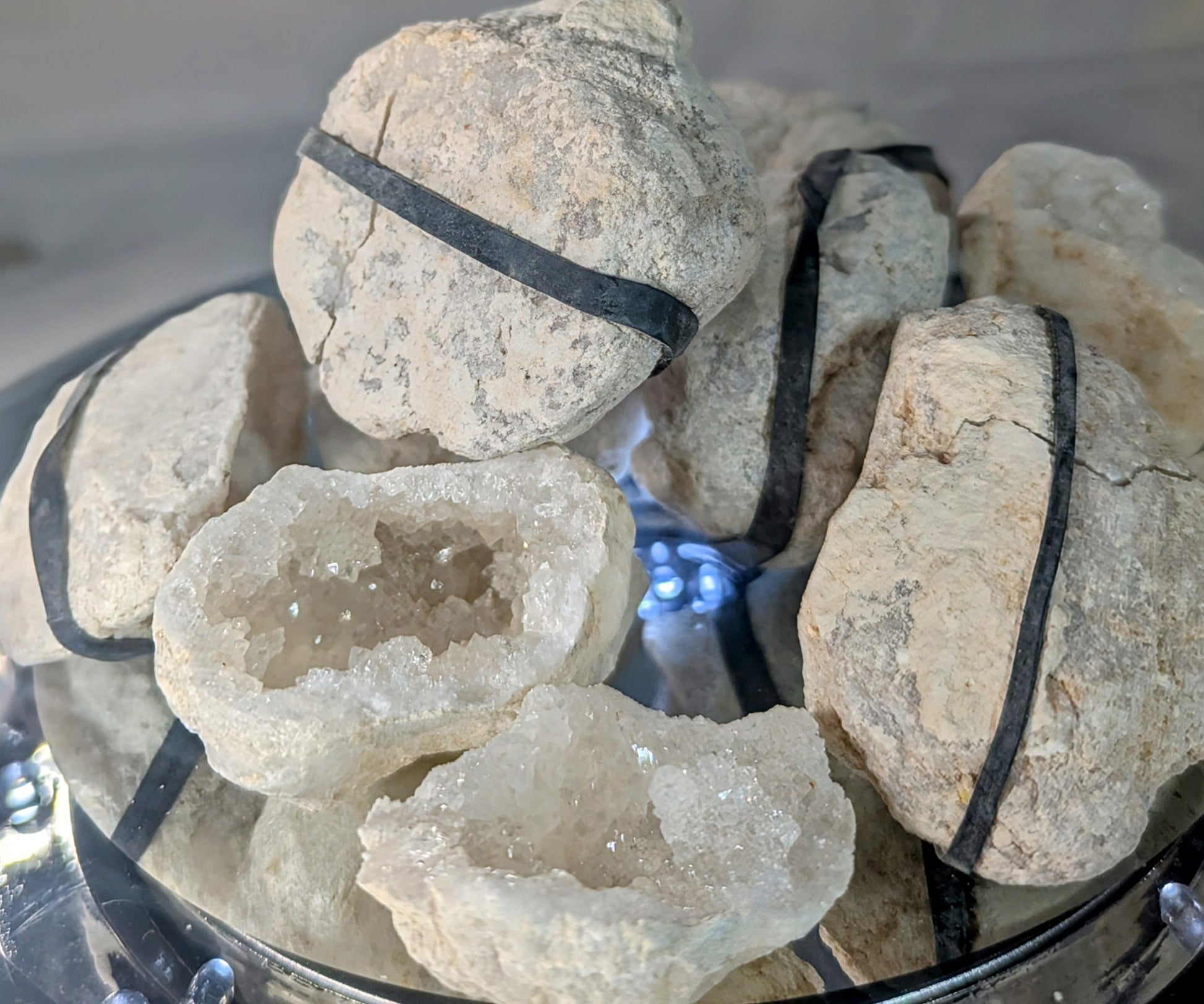 Clear Quartz & Agate Mexican Geode Pairs All Tribes Treasures