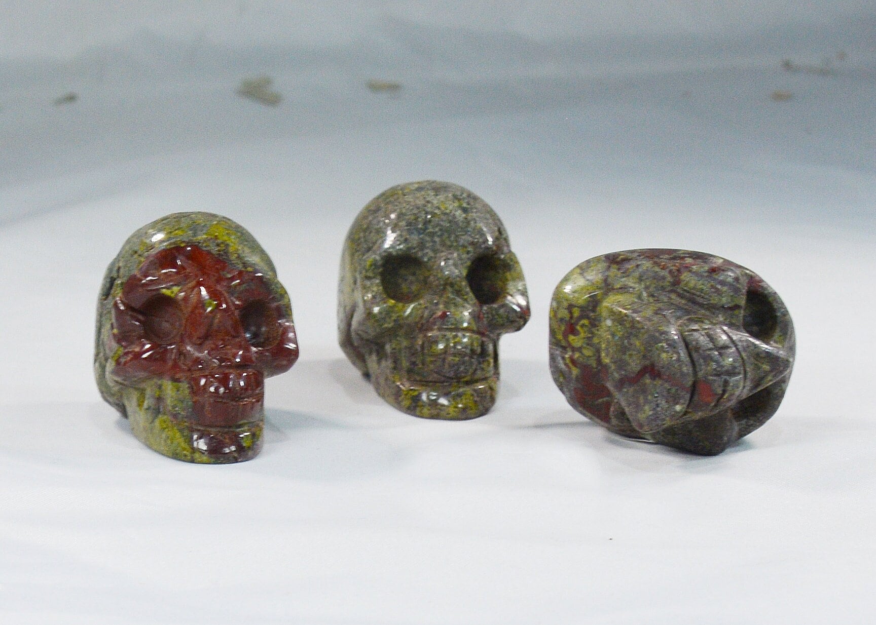 Dragon Blood Jasper Skull for Spiritual Healing & Courage All Tribes Treasures