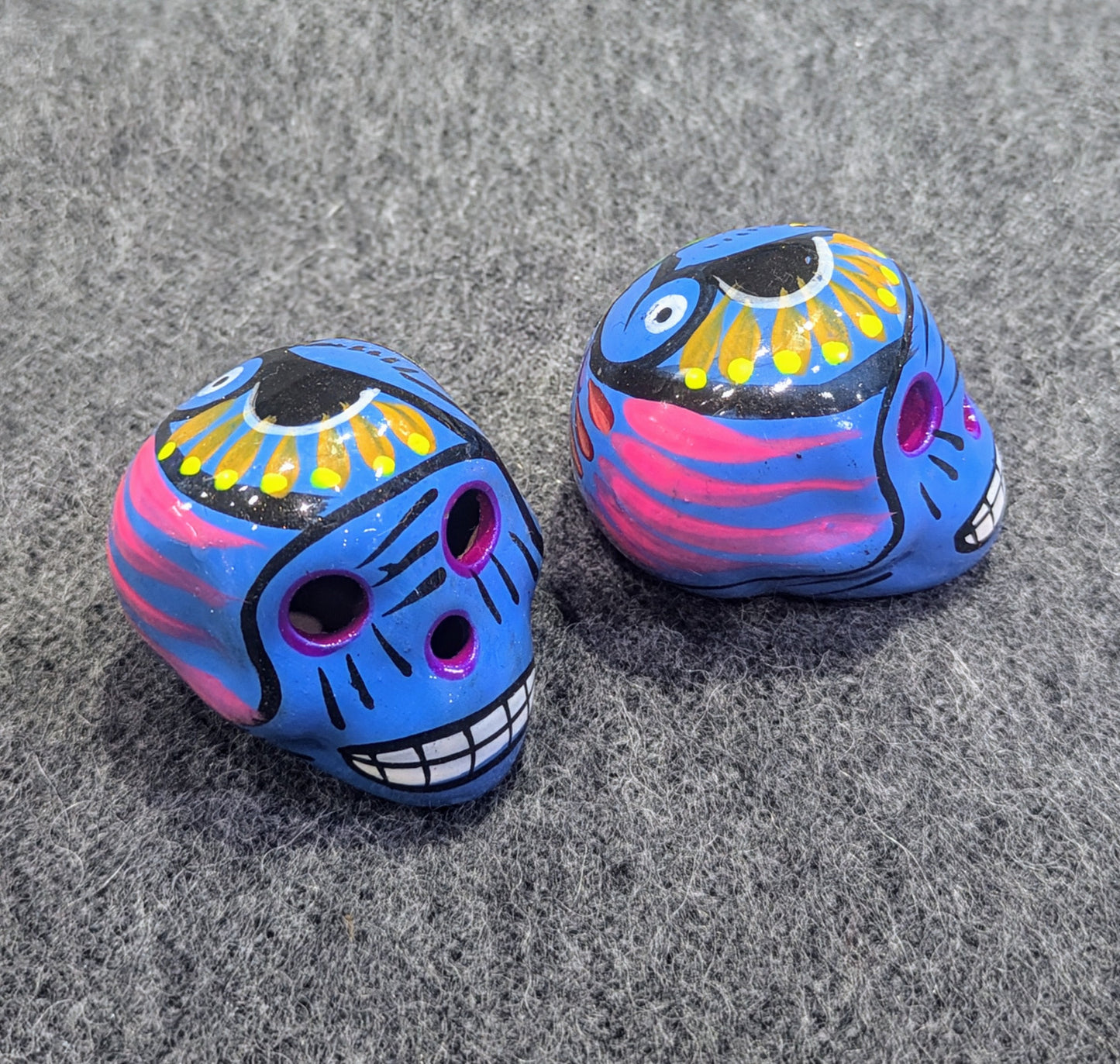 Hand Painted Ceramic Sugar Skull | Day of the Dead Ofrenda