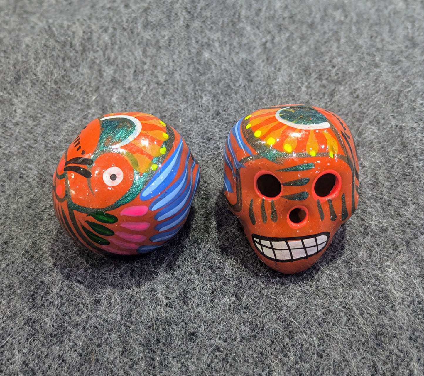 Hand Painted Ceramic Sugar Skull | Day of the Dead Ofrenda