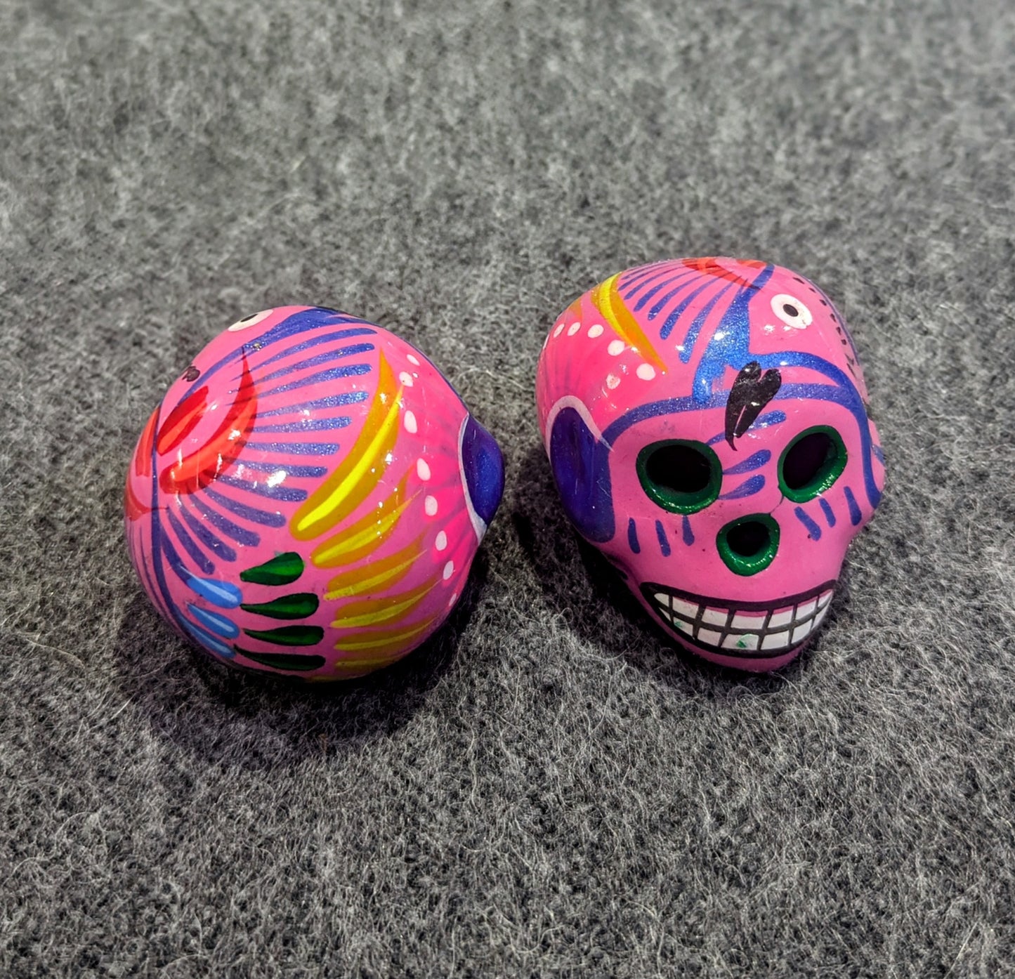 Hand Painted Ceramic Sugar Skull | Day of the Dead Ofrenda