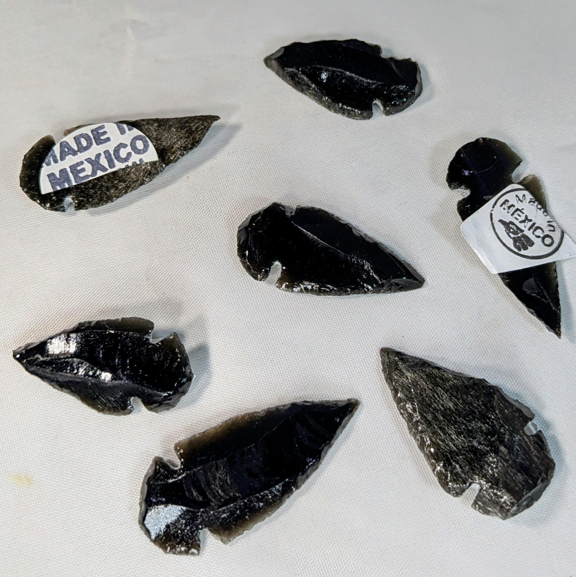 Obsidian Arrowheads Hand-Knapped - Hecho en Mexico All Tribes Treasures