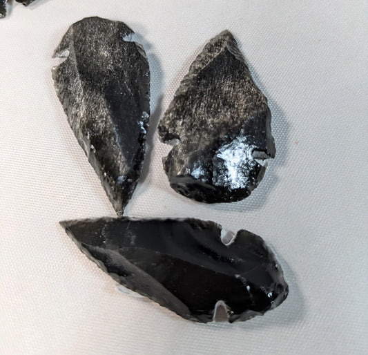 Obsidian Arrowheads Hand-Knapped - Hecho en Mexico All Tribes Treasures