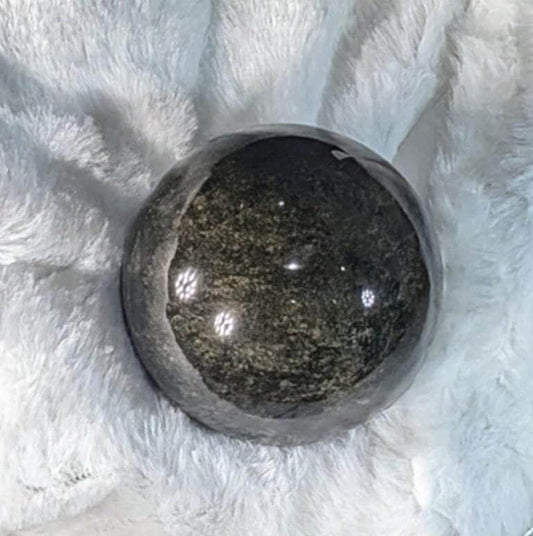 Sheen Obsidian Healing Sphere from Mexico All Tribes Treasures