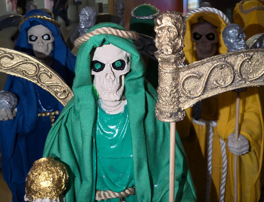 Santa Muerte Small Statue – Handcrafted Art Figurine All Tribes Treasures