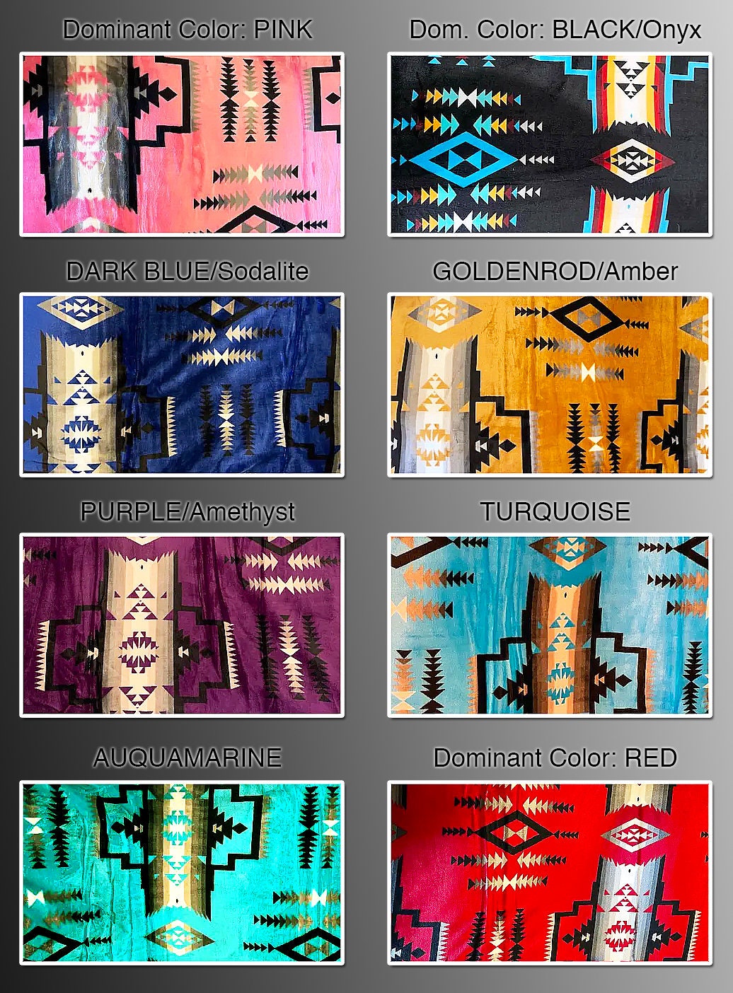Tribal Blanket: Reversible Native American-Inspired Baby/Throw - 40x60