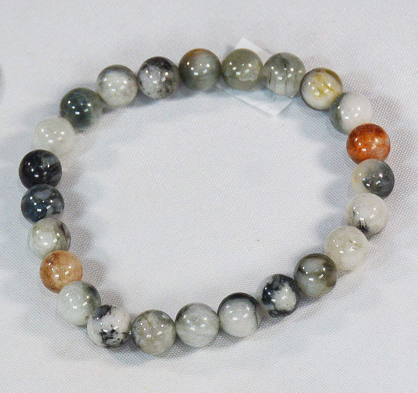 8mm Round Bead Moonstone Stretch Bracelet – Healing Stone Jewelry