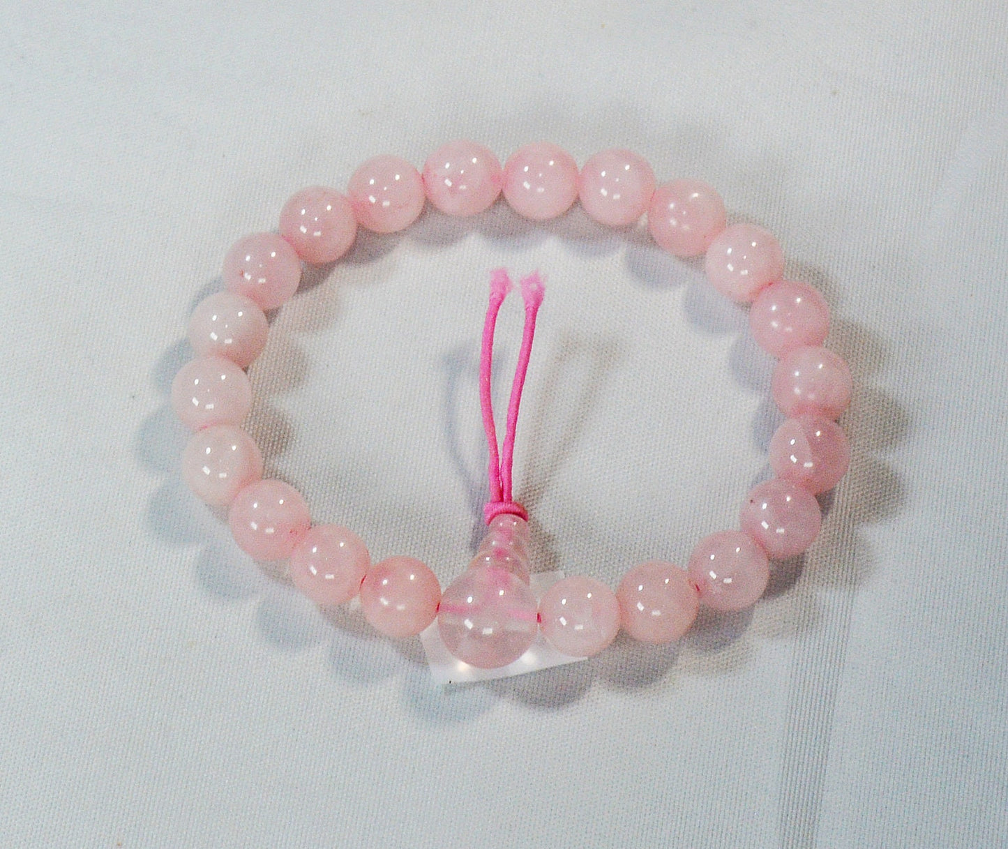 8mm Rose Quartz Stretch Bracelet - Healing Bead Jewelry All Tribes Treasures