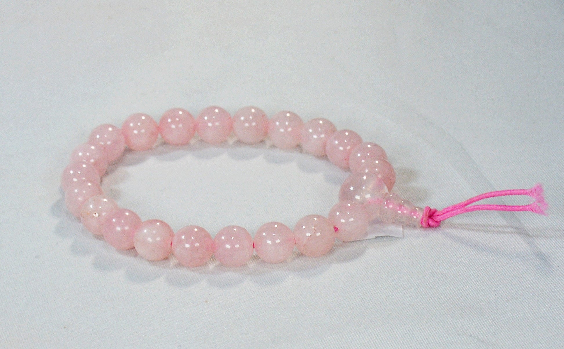 8mm Rose Quartz Stretch Bracelet - Healing Bead Jewelry All Tribes Treasures