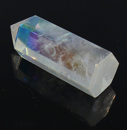Angel Aura Quartz Crystal Point - Polished Stone All Tribes Treasures