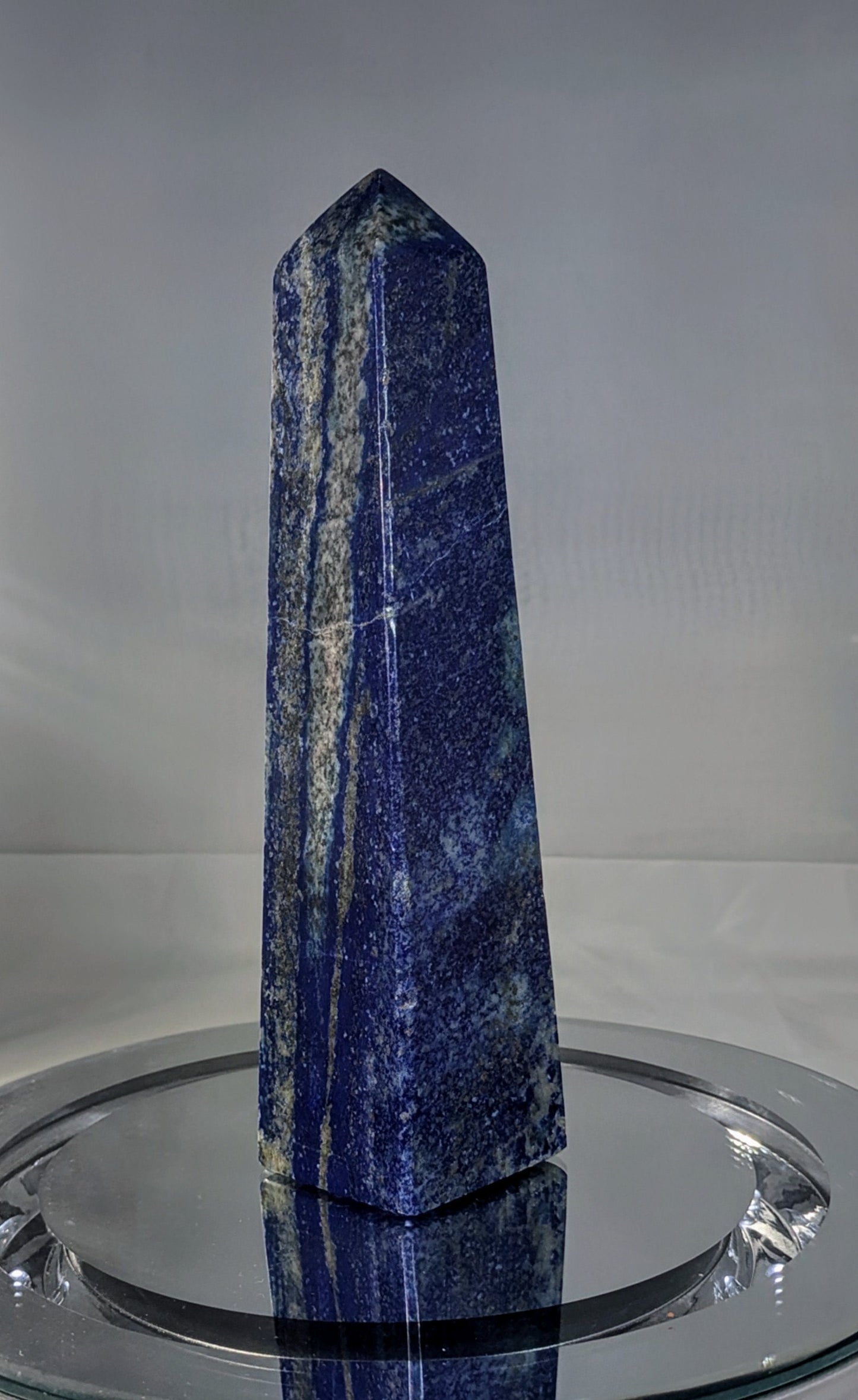 Large Natural High-Quality Lapis Lazuli Tower Point – 4 Edges Obelisk | Metaphysical Crystal Healing Energy - 1 of 3 Similar or better.