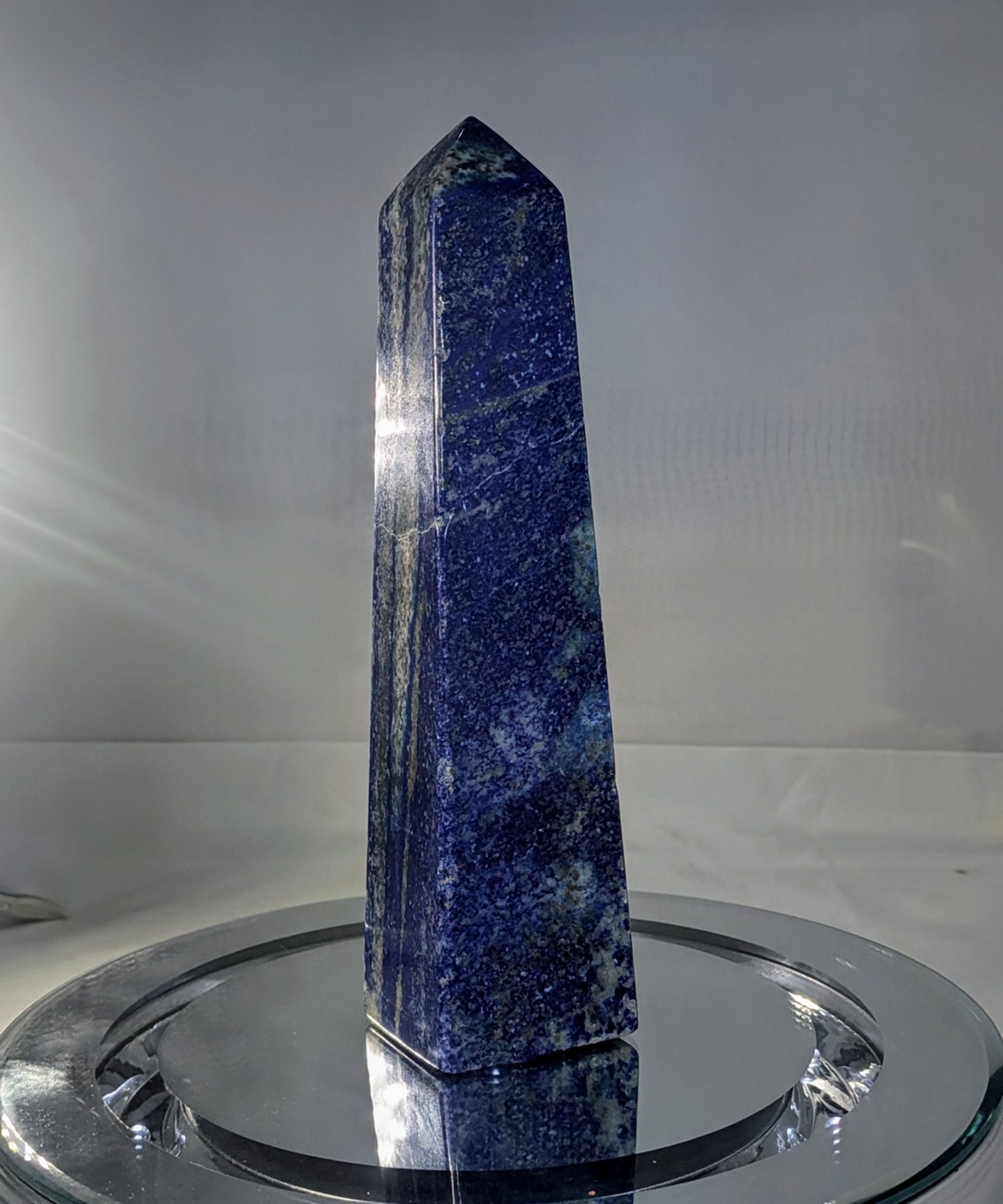 Large Natural High-Quality Lapis Lazuli Tower Point – 4 Edges Obelisk | Metaphysical Crystal Healing Energy - 1 of 3 Similar or better.