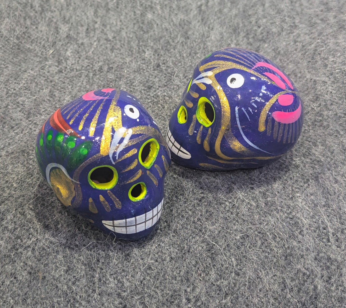 Hand Painted Ceramic Sugar Skull | Day of the Dead Ofrenda