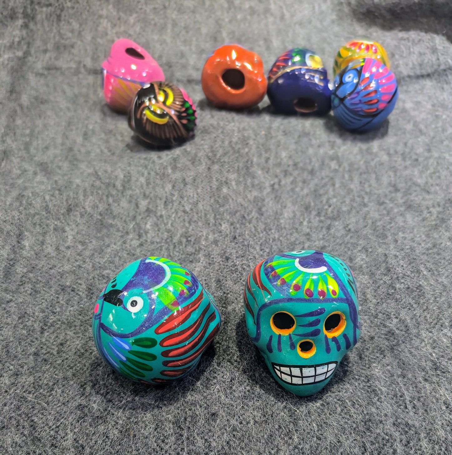 Hand Painted Ceramic Sugar Skull | Day of the Dead Ofrenda