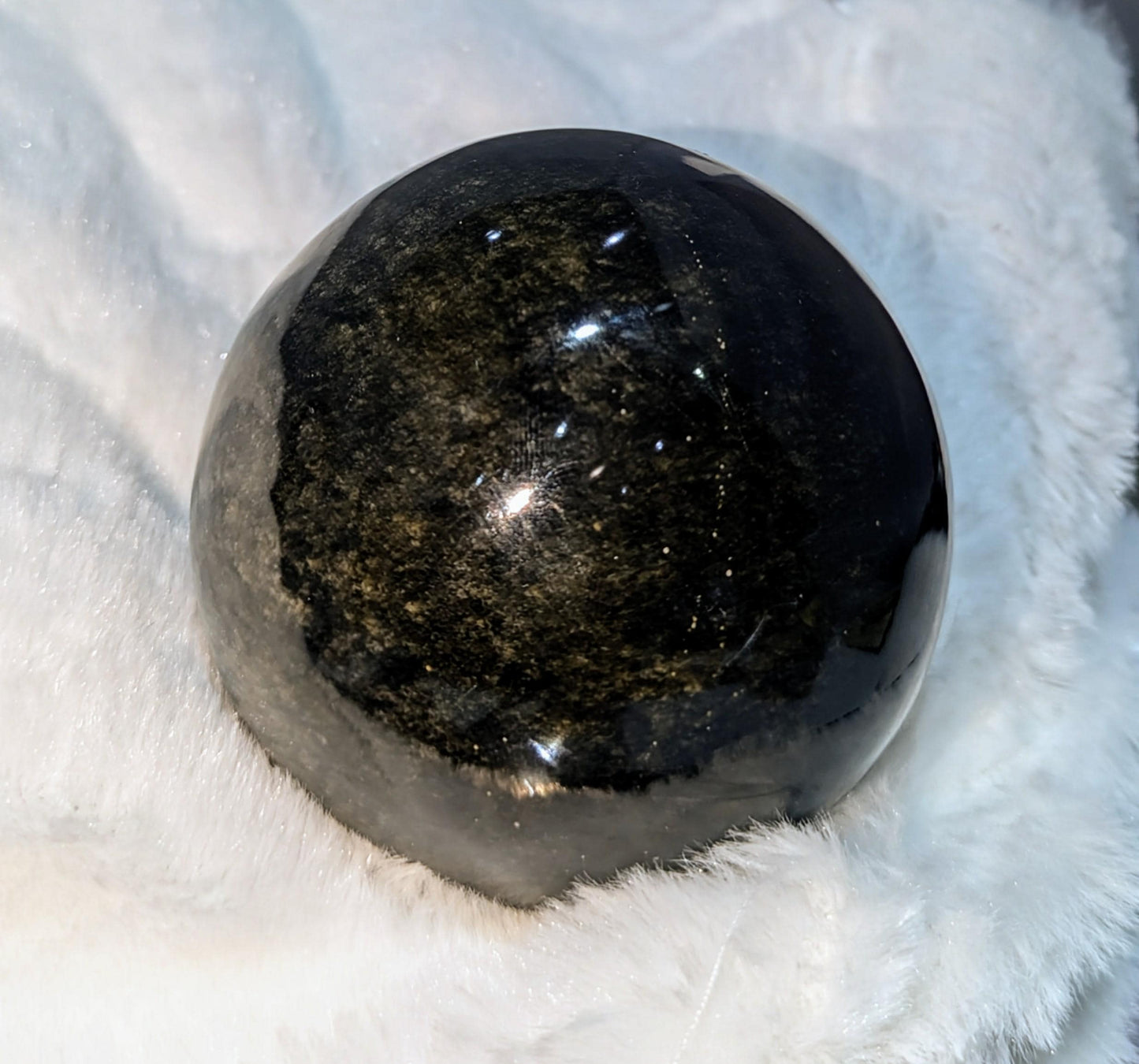 Sheen Obsidian Healing Sphere from Mexico All Tribes Treasures