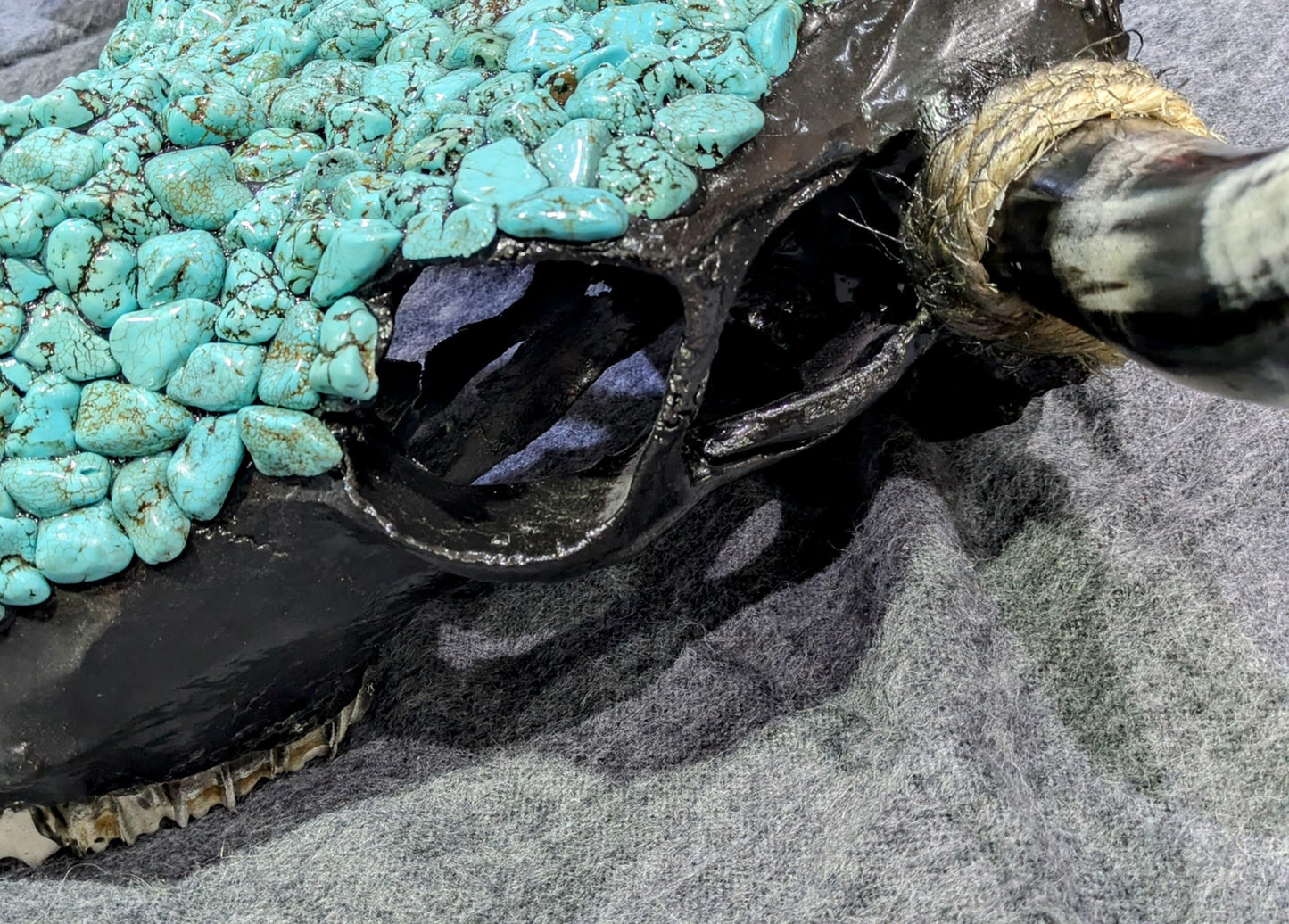Authentic Bull Skull  Handcrafted by Navajo (Diné) Artist Manuel | Gallup, New Mexico