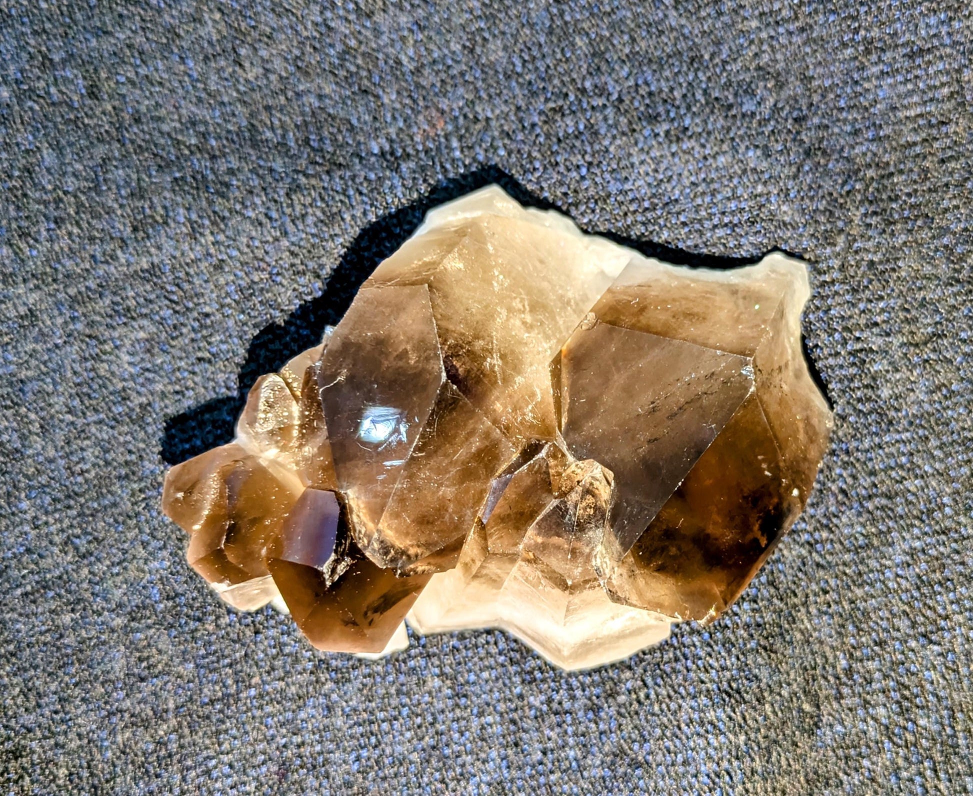 Unique Medium Smokey Quartz Crystal Cluster from Brazil All Tribes Treasures