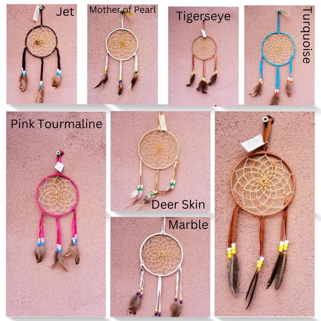 Handcrafted Diné (Navajo) Dream Catcher with Certificate of Authenticity by BW Martin | 5 Sizes | 8 Colors