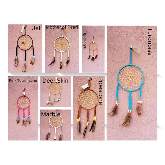 Handcrafted Diné (Navajo) Dream Catcher with Certificate of Authenticity by BW Martin | 5 Sizes | 8 Colors