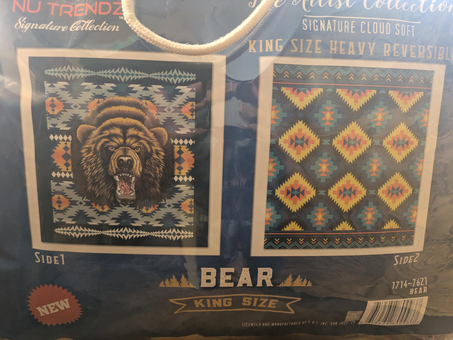 Client Special Request, Curated Vintage, Rare & Limited - Nu Trends Signature Collection Cloud Soft King Size Heavy Blanket – Bear Design