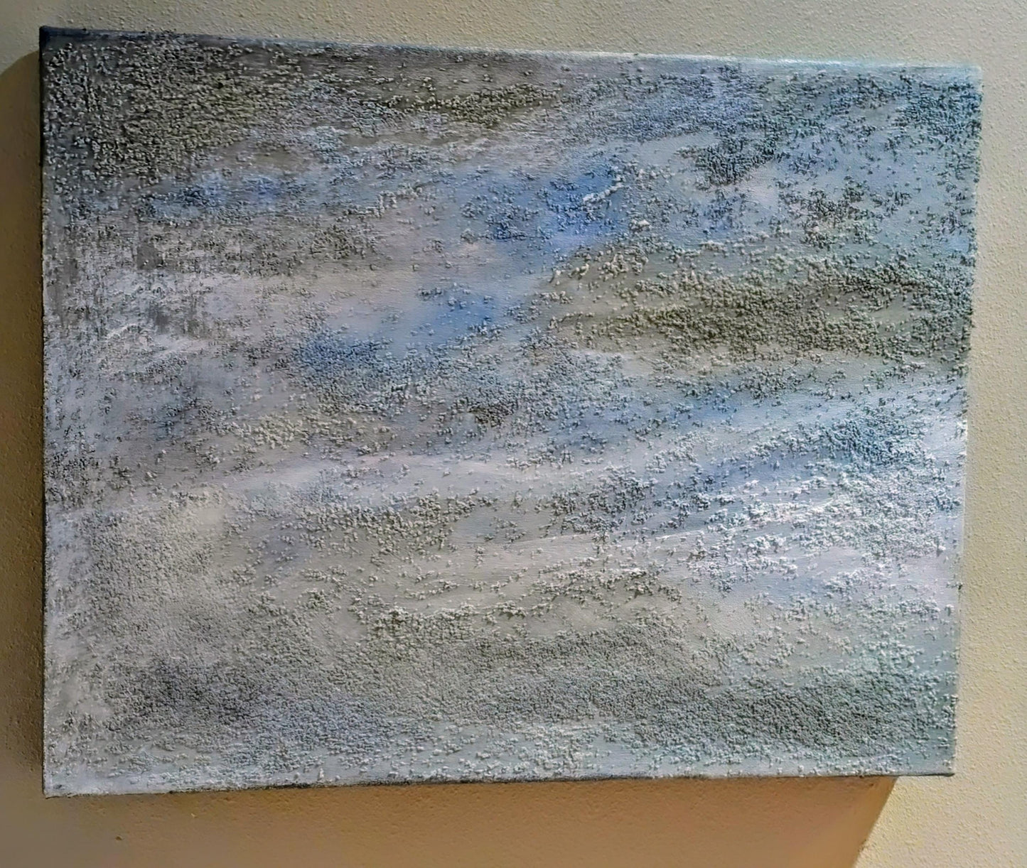 Sandhill Crane Acrylic Painting with Crystalline Texture All Tribes Treasures