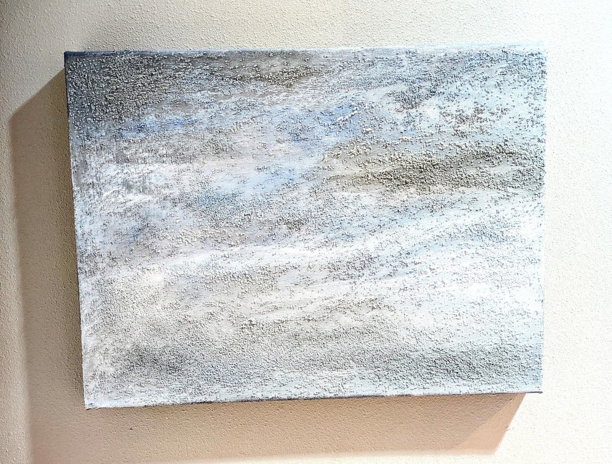 Sandhill Crane Acrylic Painting with Crystalline Texture All Tribes Treasures