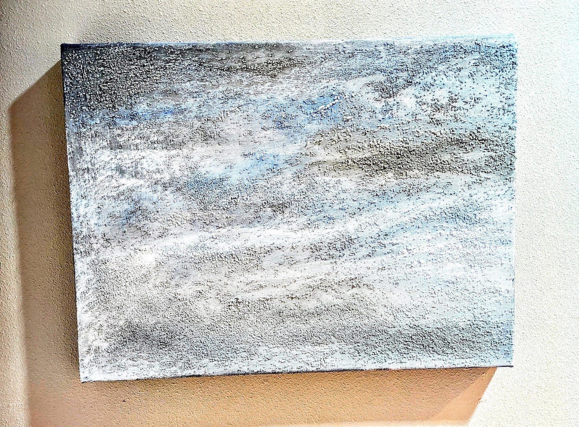 Sandhill Crane Acrylic Painting with Crystalline Texture All Tribes Treasures