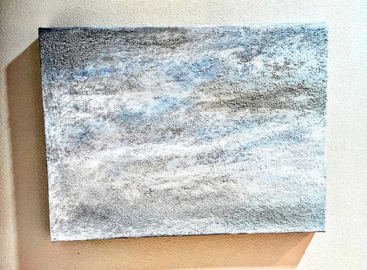 Sandhill Crane Acrylic Painting with Crystalline Texture All Tribes Treasures