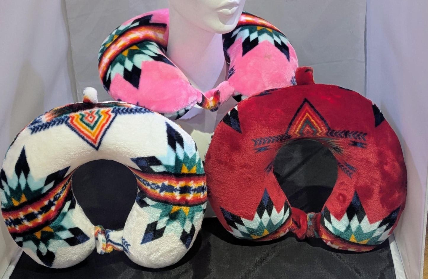 Tribal Travel Neck Pillow: Adjustable, Soft Polyester Comfort All Tribes Treasures