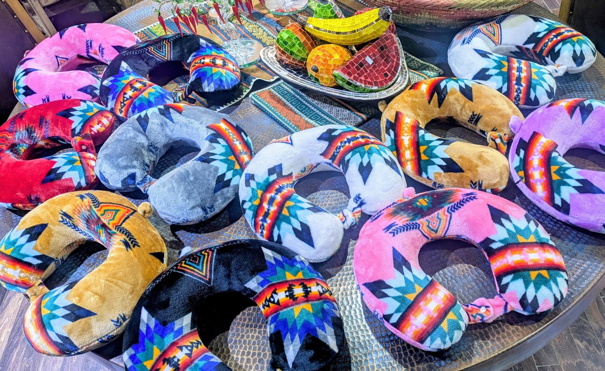 Tribal Travel Neck Pillow: Adjustable, Soft Polyester Comfort All Tribes Treasures