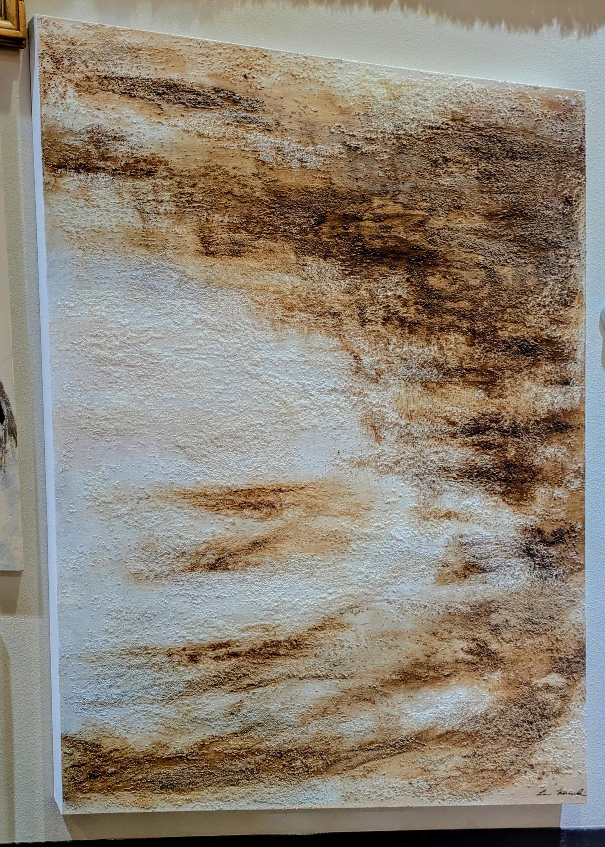 Winter Bosque Acrylic Painting with 3D Crystal Texture All Tribes Treasures