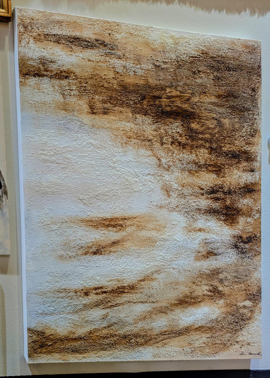 Winter Bosque Acrylic Painting with 3D Crystal Texture All Tribes Treasures