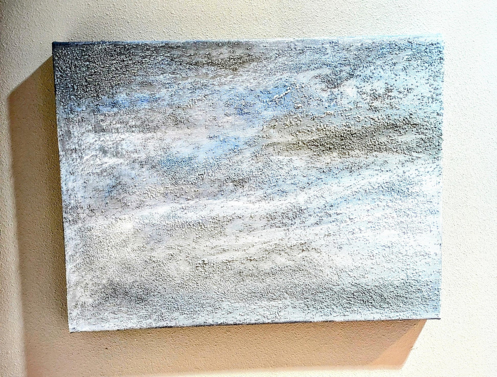 Sandhill Crane Acrylic Painting with Crystalline Texture All Tribes Treasures